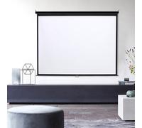 Darphe 120" Black Frame Manual Drop-Down 4:3 Projector Screen