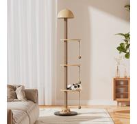 Darphe 171.5Cm Multifunctional Floor Lamp Cat Tree With 3 Tier Cat Stand