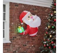 Darphe 1M Inflatable Santa Claus Christmas Outdoor Decoration With Led Lights