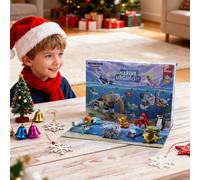 Darphe 24Pcs Ocean Animal Building Blocks Advent Calendar For Children