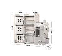 Darphe Adorable Train-Shaped Kids' Toy Storage Rack, Floor Standing, 96 X 85 Cm