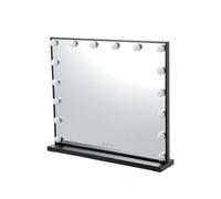 Darphe Black Frame Rectangle Hollywood Makeup Vanity Mirror With 16 Dimmable Bulbs, 62Cm W X 12Cm D X 52Cm H