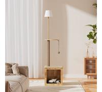 Darphe Multi-Functional Cat Tower & Floor Lamp - 164Cm Climbing Frame With Foot Switch