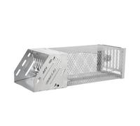 Darphe Silver Metal Humane Automatic Continuous Mouse Trap Cage Rat Catcher, 39Cm(W) X 14Cm(D) X 11Cm(H)
