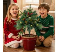 Darphe Single Pack, Single Unit Mushroom-Shaped Ground Stake Christmas Tree, 44Cm X 55Cm