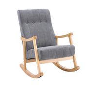 Darphe Velvet Upholstered Tufting Rocking Chair