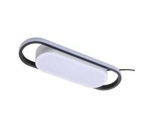 Darphe White Modern Curved Rectangular Acrylic Shade Dimmable Led Ceiling Light 60Cm