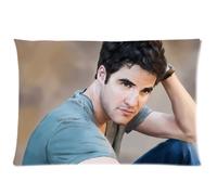 Darren Criss Pillowcase Two Sides Pattern Printed Custom Standard Size 20x26 Zippered PillowCase Soft Cotton Comfortable