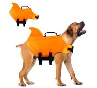 Darryy Dog Life Jacket, Darryy Dog Life Jacket, Swimming Costume for Dogs (Orange, XL)