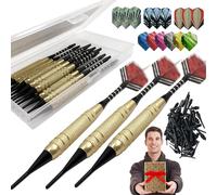Dart Accessories Kit,Dart Set Multiple Styles Darts Flights - Professional Darts Soft Tips Set For Electronic Dartboard Accessories