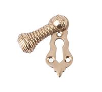 Dart Beehive Covered Escutcheon - Polished Brass