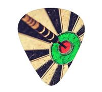 Dart Board,12 Pcs Guitar Pick,3 Different Thickness Plectrums for Acoustic Guitar Bass Ukulele (0.46mm 0.96mm 0.71mm)