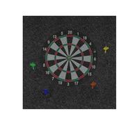 Dart Board Backing Wall Protector, Large Backer Board, Professional Surround Tile Design, Sturdy Exterior, Ideal for Workplace, Outdoor, Room, Garage, Men, Adults, Kids 60×60cm