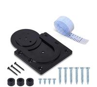 Dart Board Bracket Black, Dart Board Wall Mount, Sturdy Metal Dartboard Holder, Space-Saving Wall Mount Bracket with Leveling Feature, Easy to Install for Bars, Clubs and Home Entertainment