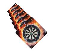 Dart Board Car Air Fresheners 6 Pcs Funny Hanging Car Air Fresheners Cute Long Lasting Scented Mirror Hanging Decoration Ornaments Gift Auto Interior Decor For Men Women Square