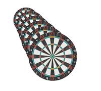 Dart Board Car Air Fresheners 6 Pcs Funny Hanging Car Air Fresheners Cute Long Lasting Scented Mirror Hanging Decoration Ornaments Gift Auto Interior Decor For Men Women Round Shape