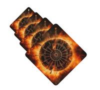 Dart Board Car Air Fresheners Cards Set of 4 Pieces Personalized Car Fresheners Gifts for Men Women Auto Aromatherapy Tablets Hanging Scented Cards for Wardrobe Bathroom