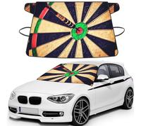 Dart Board, Car Windshield Cover, Protective Windscreen Cover - Snow Ice Sun UV Dust Water Resistant - Fit for Most Cars