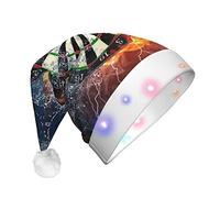 Dart Board Christmas Hat,Led Christmas Hat For Adult For Christmas Party Costume Accessory