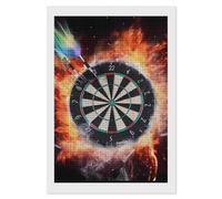 Dart Board Diamond Art Kits for Adults Diamond Art Diamond Painting DIY 5D Diamond Painting Kit Diamond Painting Kits for Adults Gem Art Square Diamond Art Full Drill 8"x12"