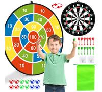 Dart Board for Kids, Boys Toys Double-Sided Dart Board with Sticky Balls and Darts, Indoor Outdoor Sport Fun Party Play Parent-Child Activity Game Toys, Gifts for Boys and Girls Aged 3 to 12 years