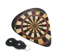 Dart Board Guitar Plectrums, 6 Guitar Plectrums, Printed on both sides for Electric Guitar Bass Ukulele (0.46 mm 0.71 mm 0.96 mm)