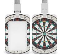 Dart Board ID Badge Holder Vertical Heavy Duty Card Protector Pouch, Lanyard Work Badge Sleeve Plastic Waterproof Name Tag Holder for Nurse Teacher Office Women Men