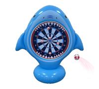 Dart Board Inflatable,Shark Shape Pool Toy | Throwing Target Game | for Families Summer Beach Pool Backyard Gatherings Parties Water Park Backyard Camping Trips