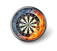 Dart Board Lapel Pins Metal Pin Badge Personalized Pinback Button Badges Classic Round Badge Recognition Enamel Lapel Pin for Jackets, Backpacks, Bags