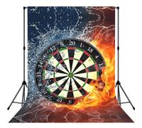 Dart Board Print Backdrop For Photoshoot, Photo Backdrop Background Curtain For Photography Portraits(No Stand)