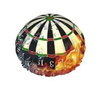 Dart Board Print Shower Cap, Lined Shower Cap For Women Reusable, Double Layer Waterproof Bath Cap