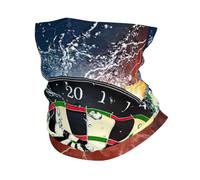 Dart Board Print Winter Neck Gaiter Warmer, Soft Face Mask Scarf For Cold Weather Skiing Cycling Outdoor Sports