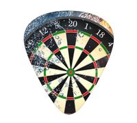 Dart Board Printed,12 Pcs Guitar Pick,3 Different Thickness Plectrums for Acoustic Guitar Bass Ukulele (0.46mm 0.96mm 0.71mm)