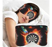 Dart Board Printed, Sleep Mask for Home Travel, Full Eye Covers Light Blocking Eye Mask Sleep Eye and Ear Muffs