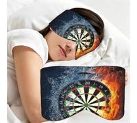 Dart Board Printed, Sleep Mask for Home Travel, Full Eye Covers Light Blocking Eye Mask Sleep Eye and Ear Muffs