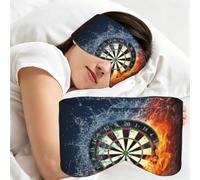 Dart Board Printed, Sleep Mask for Home Travel, Full Eye Covers Light Blocking Eye Mask Sleep Eye and Ear Muffs