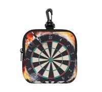 Dart Board Printed, Square Zipper Storage Bag, Neoprene Coin Purse, Small Wallets, Change Pouch, Change Purse