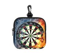 Dart Board Printed, Square Zipper Storage Bag, Neoprene Coin Purse, Small Wallets, Change Pouch, Change Purse