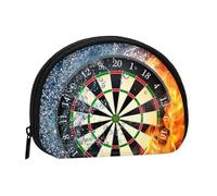 Dart Board Printed, Women's Storage Bag Shell Makeup Bag Small Coin Purse Shell Change Pouch