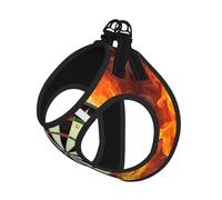 Dart Board Printing Dog Summer Harness With Leash Set,Adjustable And Reflective Step-In Puppy Pet Vest Harnesses