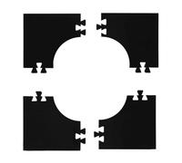 Dart Board Protection - 4 Piece EVA Foam Board Wall Protector for 18 Inch Darts Spliced Square Design with Strong Urt Absorption