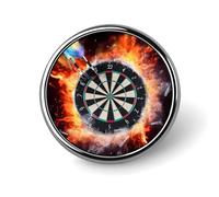 Dart Board Round Lapel Pins for Men Women Metal Button Pin Fashion Personalized Brooch Pins for Men Suits Cute Brooch Badge for Backpack Clothing Hat Bag Decoration