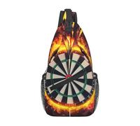 Dart Board Shoulder Bag Adjustable Cross Body Bag Lightweight Sling Backpack For Shopping Workout Sports