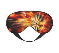 Dart Board Sleep Mask for Women & Men - Double-Sided Eye Mask with Adjustable Strap, Soft Silky Feel, Light-Blocking & Breathable for Travel, Nap, Shift Work, Yoga