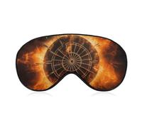 Dart Board Sleep Mask Light Block-Out Eye Mask for Side Sleeper Pressure-Free Soft Night Blindfold with Adjustable Strap Breathable Sleep Eye Cover for Travel