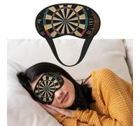 Dart Board Sleep Mask Soft Blackout Eye Mask with Adjustable Strap Comfortable Eye Shade Cover for Women Men Deep Rest Travel Work Home