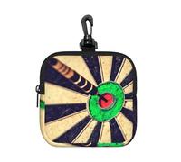 Dart Board, Square Zipper Storage Bag, Neoprene Coin Purse, Small Wallets, Change Pouch, Change Purse