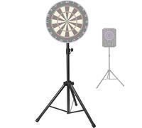 Dart Board Stand, Professional Portable Tripod DartBoard Stand for Dartboard & Electronic Dartboard,Height-adjustable Heavy Duty Travel Dartboardholder - Only Board Stand
