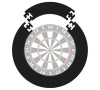 Dart Board Surround Ring,Dartboard Surround 5PCS EVA Assembly Removable Protect the Walls, Suitable for Beginners, Black