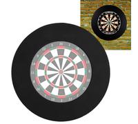 Dart Board Surround Ring,thk Protective Eva Wall Cover For Missed Throws,Easy Assembly For Home&Outdoor Use,Perfect Darts Accessory,Prevent Wall Damage With The Wall Protector Plate. (Black2.5)
